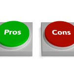 Pros Cons Buttons Show Positive Or Negative