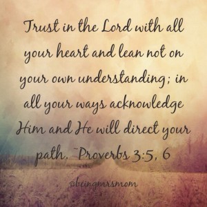 Proverbs 3:5, 6