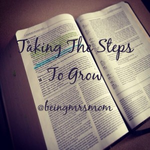 Taking Steps To Grow